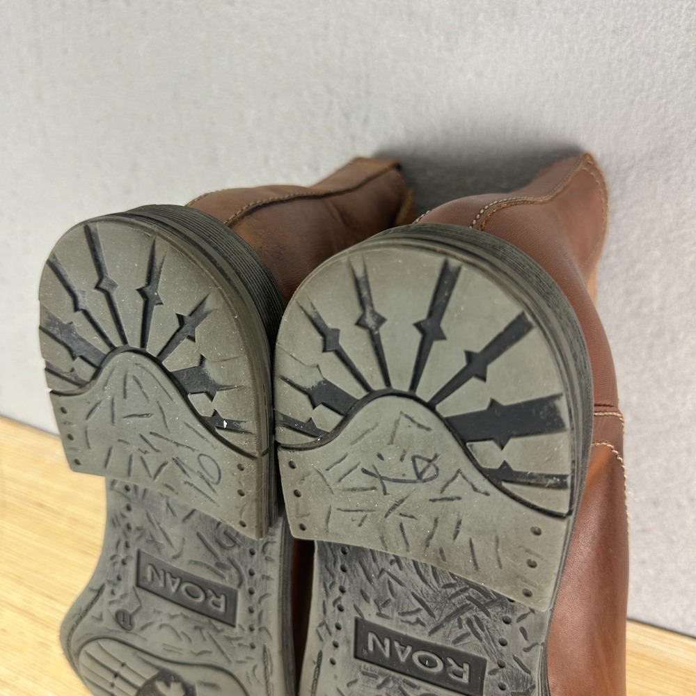 ROAN Mens Cynan Genuine Leather Ankle Boots 11 strap brown EU 44 - Picture 9 of 10